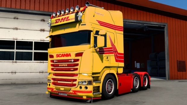 Ets Scania Fred Dhl Skin Euro Truck Simulator Mods Club 4455 Hot Sex Picture