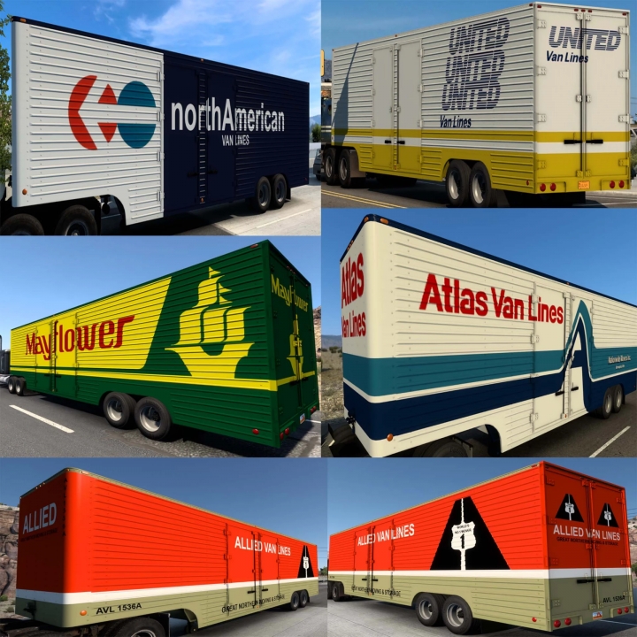 ATS Classic Truck And Trailer Traffic Pack V2 3 1 41 X American