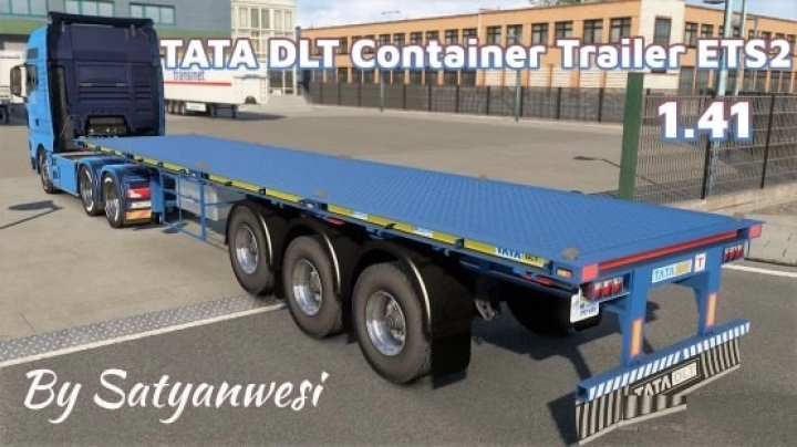 Ets Indian Tata Container Carrier Trailer And Cargo Pack X