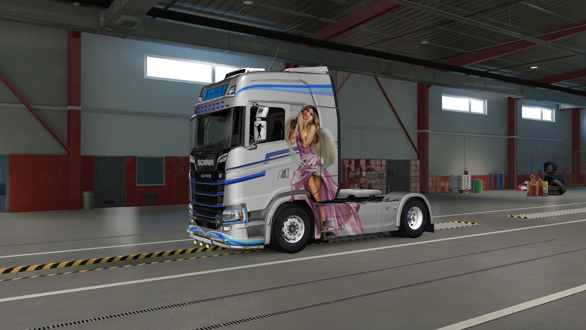 ETS2 Scania S 2016 Angel Paintjob V2 0 1 36 X Euro Truck