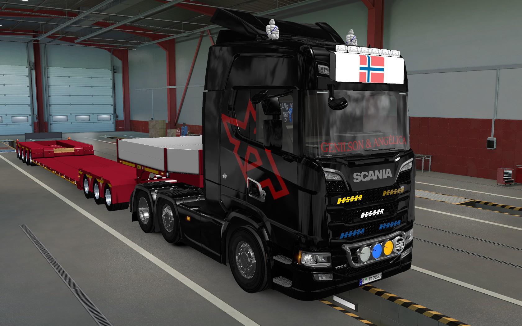 ETS2 Big Lightbox Scania R And S 2016 Flag Of Norway 1 39 X Euro