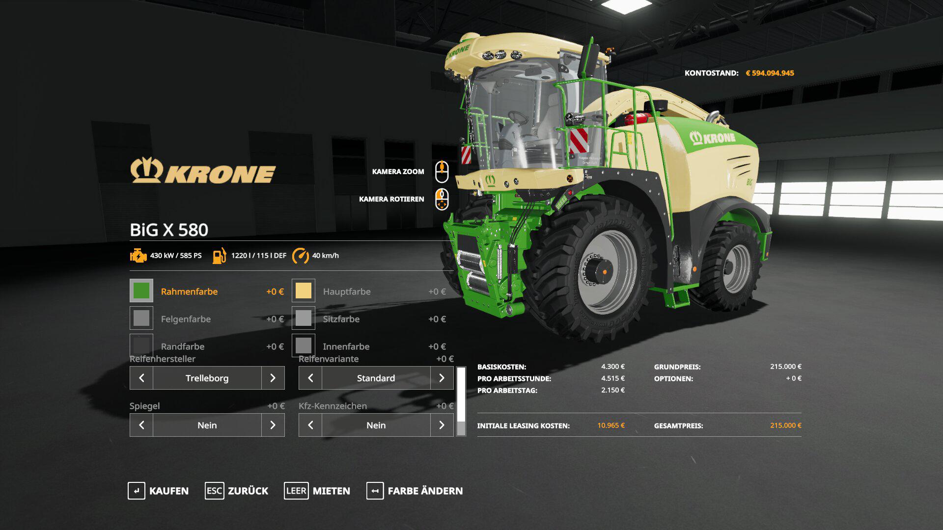 FS19 Krone Big X 580 Pack V1 Farming Simulator 19 Mods Club