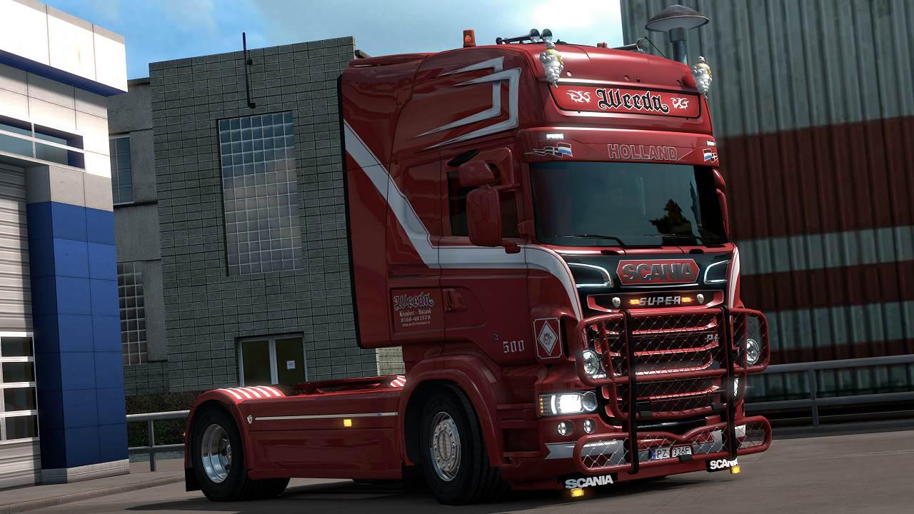 Ets Weeda Scania Rjl K Paintwork X Euro Truck Simulator