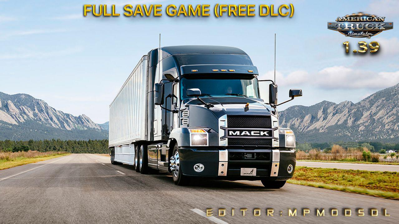 ATS Full Savegame Free DLC X American Truck Simulator Mods Club