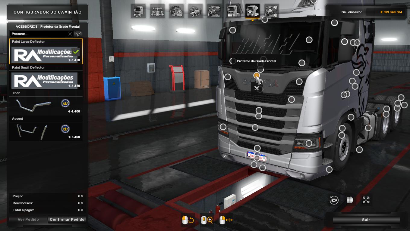 Ets Addon Brasil Parts Next Generation Scania P G R S Series X