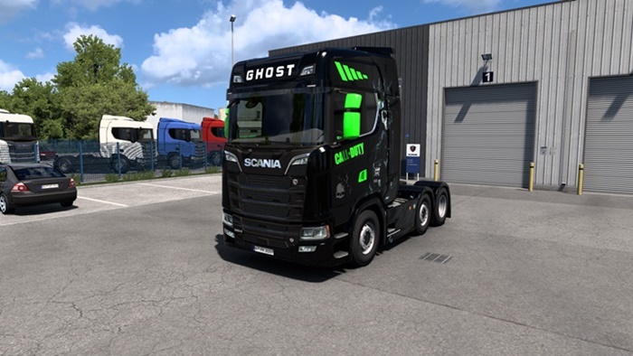 ETS2 - Scania S and MAN TGX 2020 Call of Duty Ghost Skin V1.0