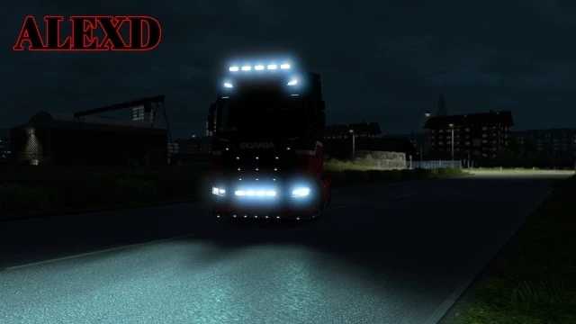 ETS2 - Alexd Flare and 5500 Lights for All Trucks V1.0