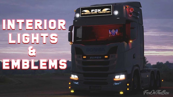 ETS2 - Interior Light & Emblems V25.02