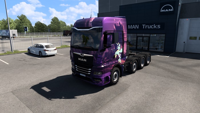 ETS2 - Purple Swan Moonlove Paint Job V1.0