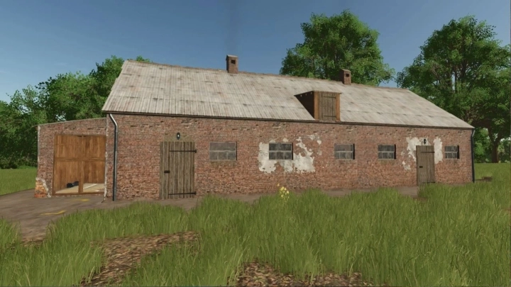 FS25 - Pack of Old Brick Buildings V1.0