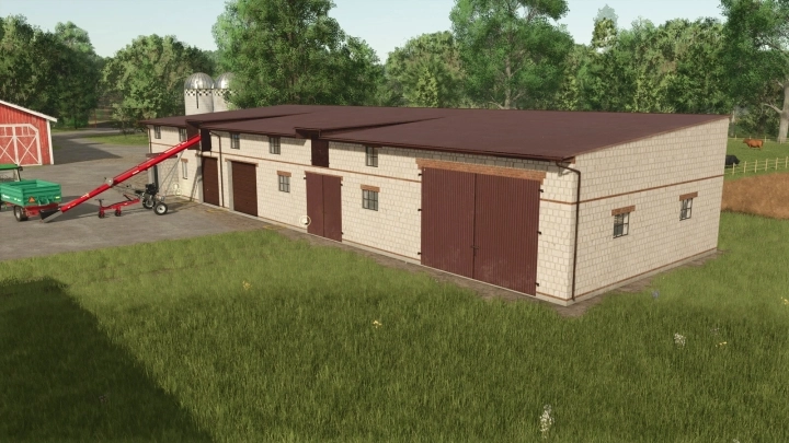 FS25 - Cowshed With Garage V1.0