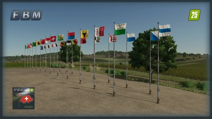 FS25 - Flags Package CH V1.0