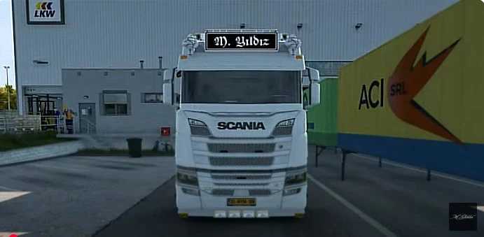 ETS2 - Scania V8 Visch B.V. Open Pipe V1.0