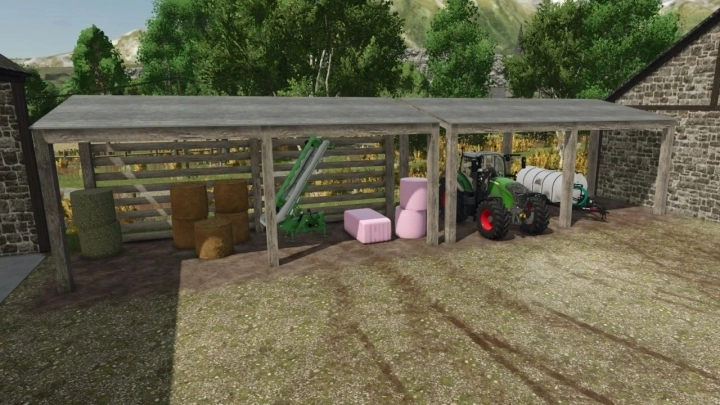 FS25 - Pack of 2 Wooden Buildings V1.0