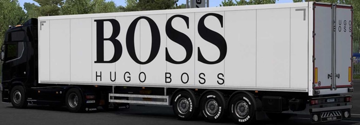 ETS2 - Hugo Boss Skin SCS Box Trailer V1.0