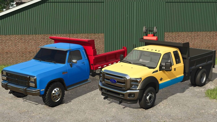 FS25 - 1991 Dodge Ram 3500 HD & 2016 Ford F450 Dump Trucks V1.0