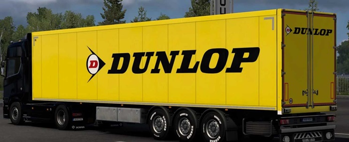 ETS2 - Dunlop Skin SCS Box Trailer V1.0