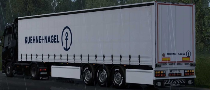 ETS2 - Kuehne+ Nagel Skin (SCS Box Trailer) V1.0