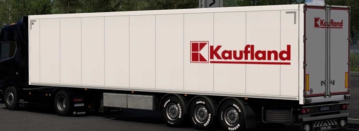 ETS2 - Kaufland Skin SCS Box Trailer V1.0