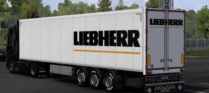 ETS2 - Liebherr Skin SCS Box Trailer V1.0