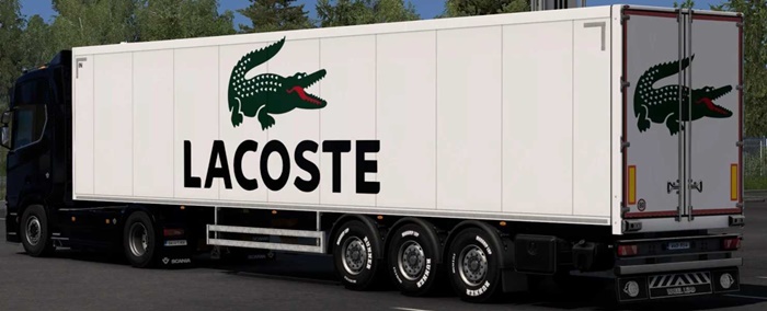 ETS2 - Lacoste Skin SCS Box Trailer V1.0
