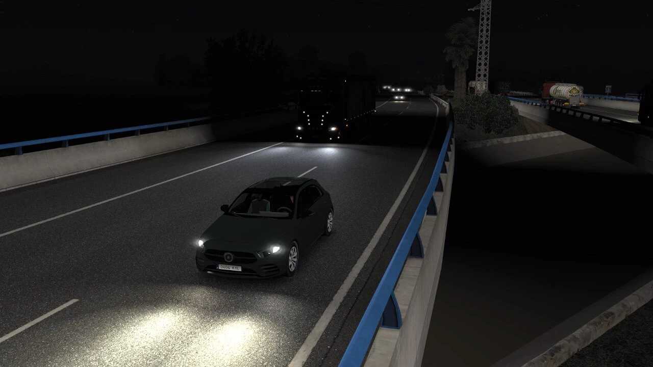ETS2 - Brighter Low Beam & Reverse Lights V1.53.250313