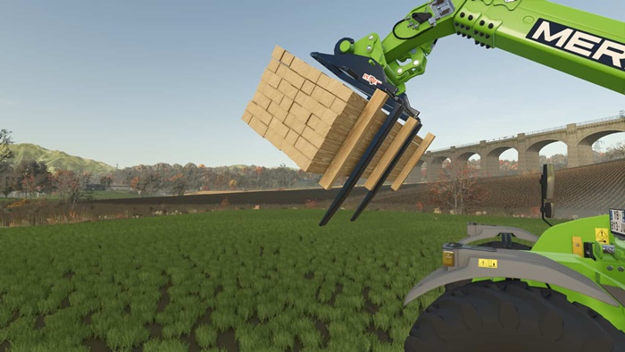 FS25 - Wifo Hmz Pallet Fork Pack With Tension Belt V1.0