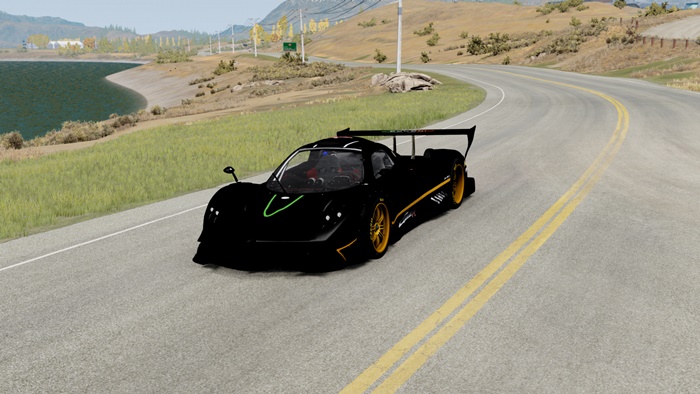 BeamNG - Pagani Zonda R Black