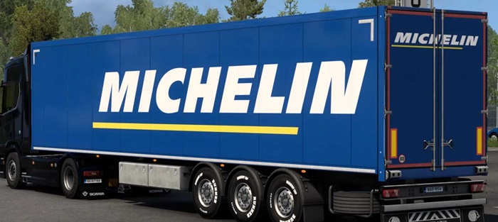 ETS2 - Michelin Skin SCS Box Trailer V1.0