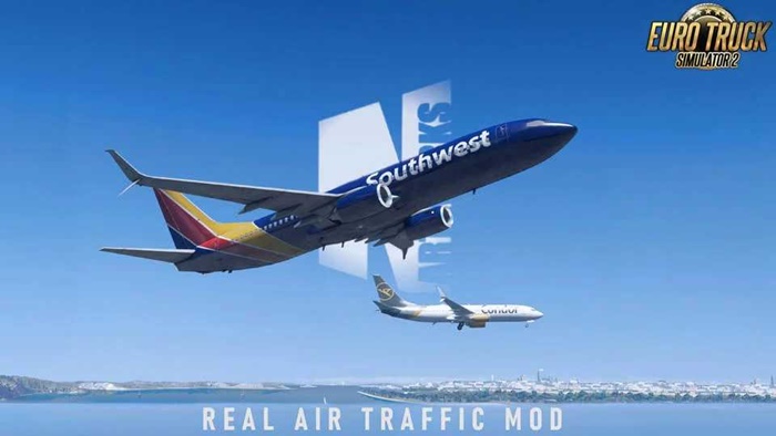 ETS2 - Real Air Traffic Mod V1.0