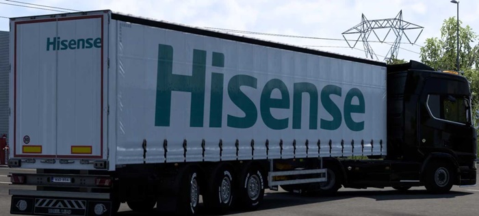ETS2 - Hisense Skin (SCS Box Trailer) V1.0