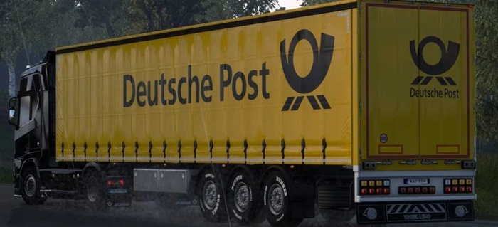 ETS2 - Deutsche Post Skin (SCS Box Trailer) V1.0