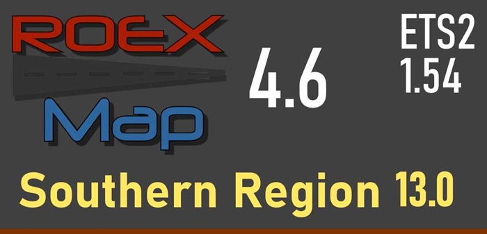ETS2 - Roextended 4.6 – Southern Region 13.0 Road Connection V1.54