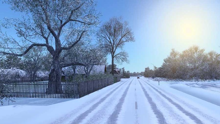 ETS2 - Frosty Winter Weather Mod V10.1