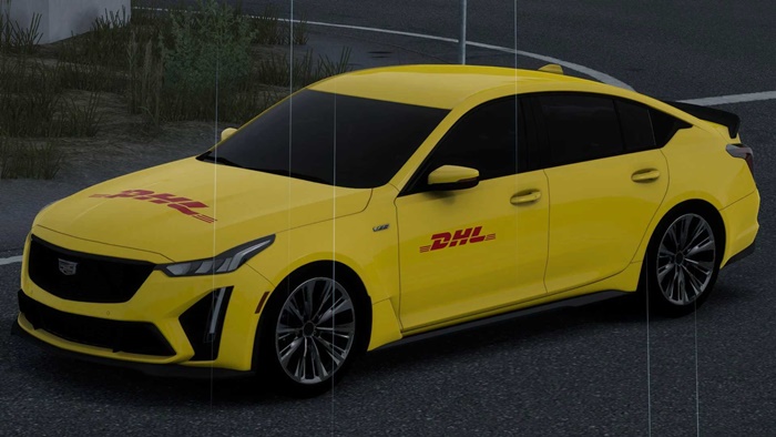 ETS2 - Cadillac CT5-V Black Wing 2022 DHL Skin V1.0