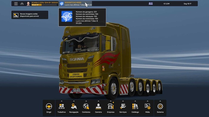 ETS2 - Profile Scania S 2016 12x4 V1.0