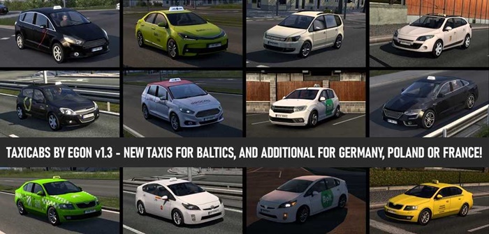 ETS2 - Taxicabs AI Pack V1.3