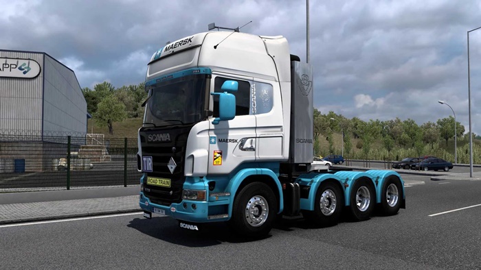 ETS2 - Scania R 2009 Maersk Skin V1.0