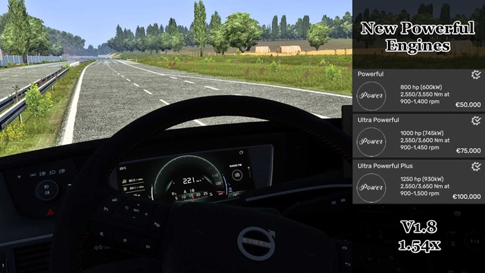 ETS2 - New Powerful Engines V1.8