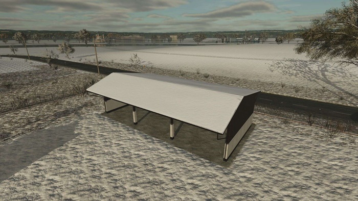 FS25 - Open Vehicle Shed V1.0.0.1
