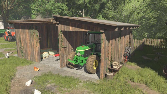 FS25 - Shed With A Chicken Coop V1.0