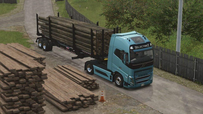 FS25 - Wood Loader Trailer V1.0