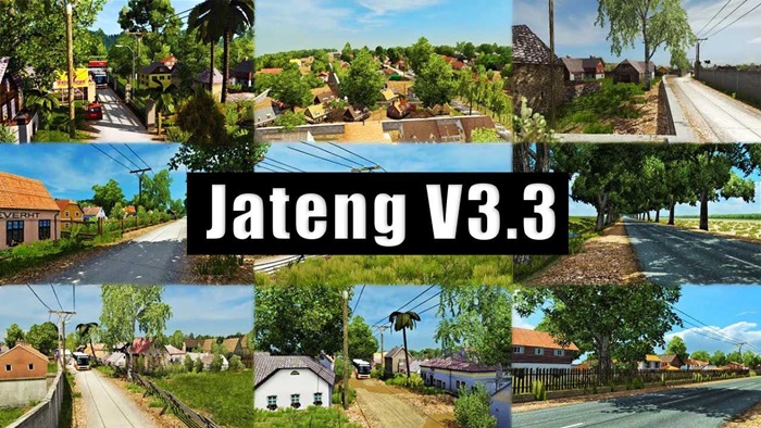 ETS2 - New Map Jateng V3.3 With New Roads