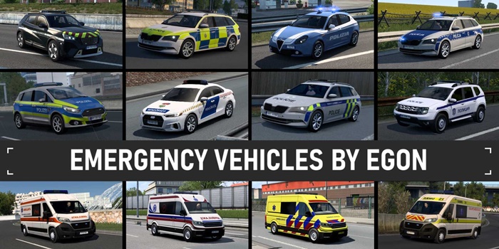 ETS2 - Emergency Vehicles V1.1
