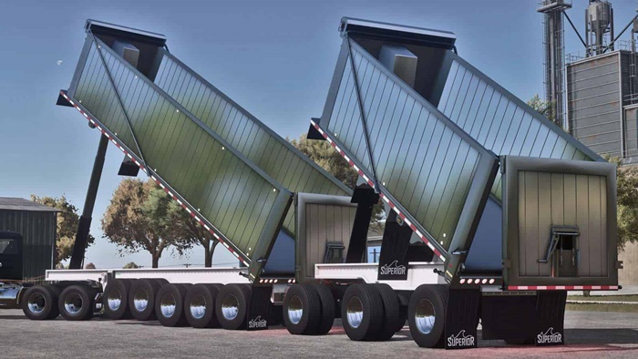 FS25 - Lizard Superior End Dump Trailer Pack V1.0