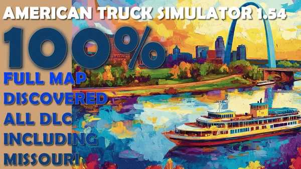 ATS - Opened Map in with All DLCs incl. Missouri V1.0