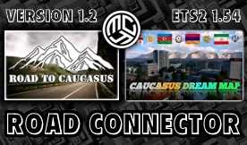 ETS2 - Road to Caucasus + Caucasus Dream Map V2.1