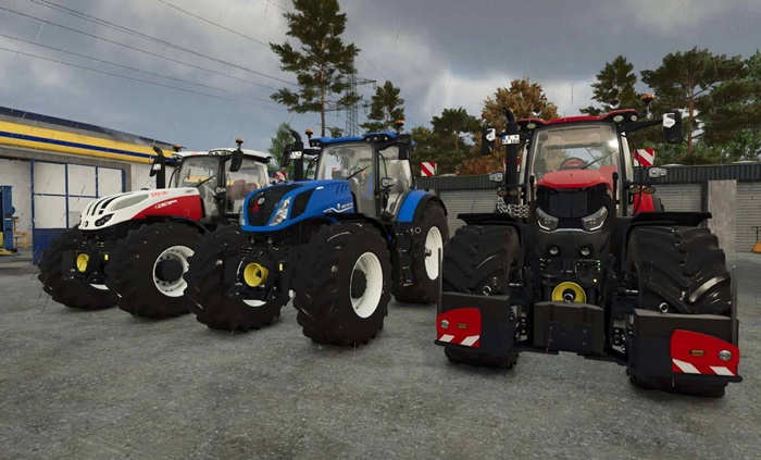 FS25 - Case IH Optum AFS + Steyr Terrus CVT + New Holland T7 HD V1.3
