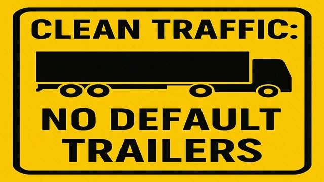 ETS2 - Clean Traffic No Default SCS Trailers V1.1