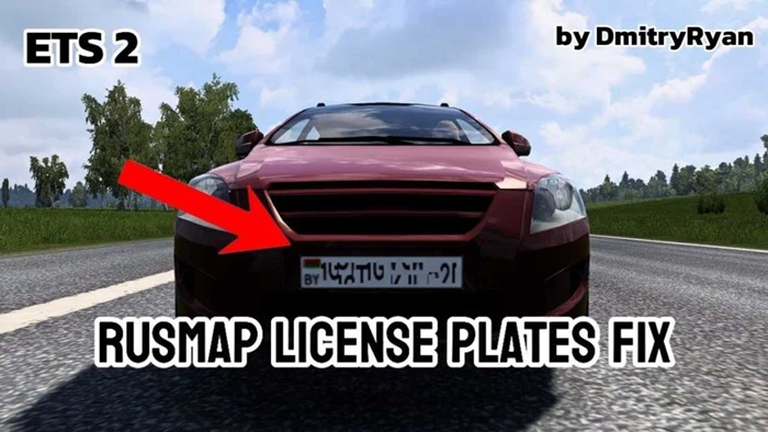 ETS2 - RusMap License Plates Fix V2.53